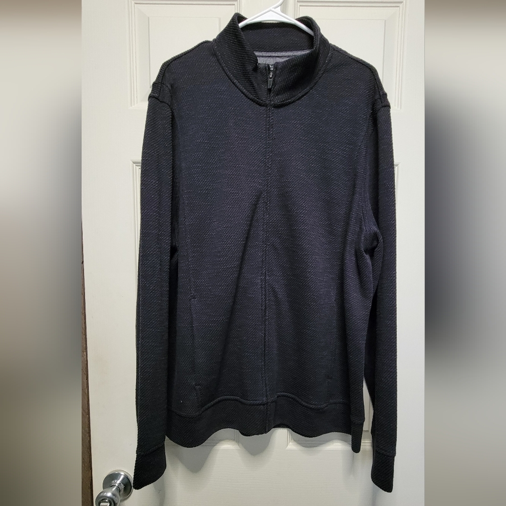 Marc Anthony Dark Gray Zip-Up Sweater